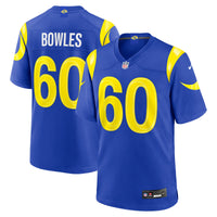 Los Angeles Rams Wyatt Bowles Nike Royal Team Game Jersey