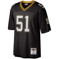 New Orleans Saints Sam Mills Mitchell & Ness Black Legacy Replica Jersey