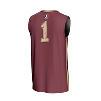 #1 Florida State Seminoles GameDay Greats Lightweight Collegiate Basketball Fashion Jersey - Garnet