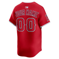 Los Angeles Angels Nike Red Alternate Limited Custom Jersey