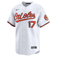 Baltimore Orioles Colton Cowser Nike White Home Limited Player Jersey