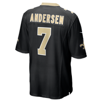 New Orleans Saints Morten Andersen Nike Black Game Retired Player Jersey