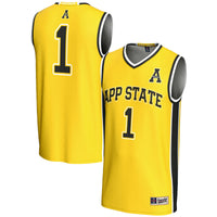 #1 Appalachian State Mountaineers GameDay Greats Lightweight Basketball Jersey - Gold