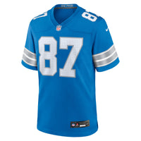 Detroit Lions Sam LaPorta Nike Blue Game Jersey