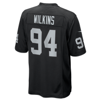 Las Vegas Raiders Christian Wilkins Nike Black Team Game Jersey