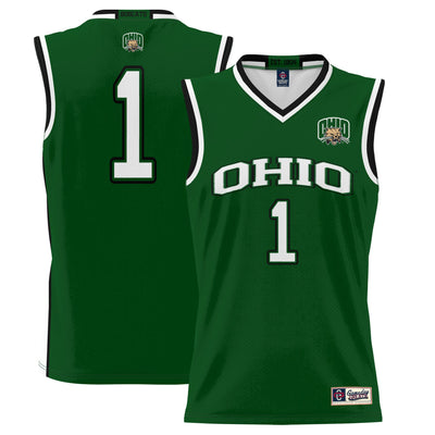 #1 Ohio Bobcats GameDay Greats Lightweight Basketball Jersey - Green