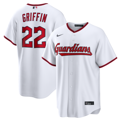 Cleveland Guardians Foster Griffin Nike White Home Replica Jersey