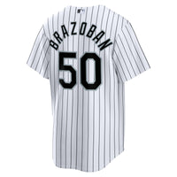 Chicago White Sox Huascar Brazoban Nike White Home Replica Jersey