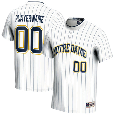 Notre Dame Fighting Irish GameDay Greats NIL Pick-A-Player Lightweight Softball Jersey - White
