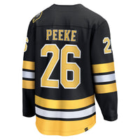 Boston Bruins Andrew Peeke Fanatics Black Home Breakaway Player Jersey