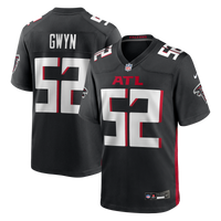 Atlanta Falcons Jovaughn Gwyn Nike Black Team Game Jersey