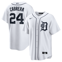 Detroit Tigers Miguel Cabrera Nike White Home Retired Player Replica Jersey