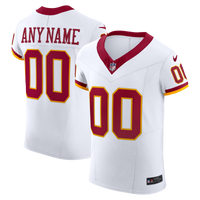 Washington Commanders Nike White Vapor F.U.S.E. Elite Custom Jersey