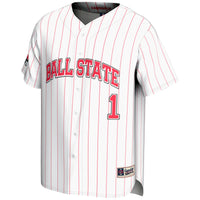 #1 Ball State Cardinals GameDay Greats Lightweight Baseball Fashion Jersey - White