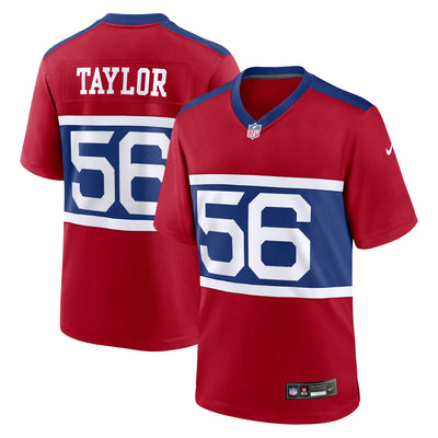New York Giants Lawrence Taylor Nike Century Red Alternate Retired Player Game Jersey