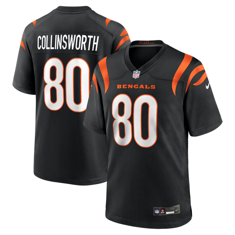 Cincinnati Bengals Cris Collinsworth Nike Black Team Retired Player Game Jersey
