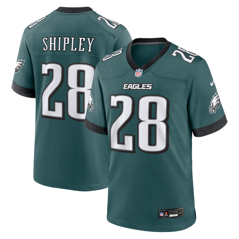 Philadelphia Eagles Will Shipley Nike Midnight Green Team Game Jersey