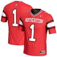 #1 Northeastern Huskies GameDay Greats Lightweight Collegiate Football Fashion Jersey - Red