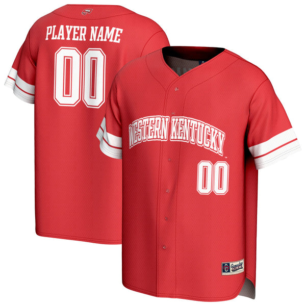 Western Kentucky Hilltoppers GameDay Greats NIL Pick-A-Player Baseball Lightweight Jersey - Red
