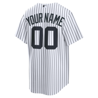 New York Yankees Nike White Home Stadium Custom Jersey