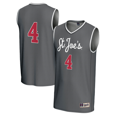 #4 Saint Joseph's Hawks GameDay Greats Lightweight Basketball Fashion Jersey - Gray