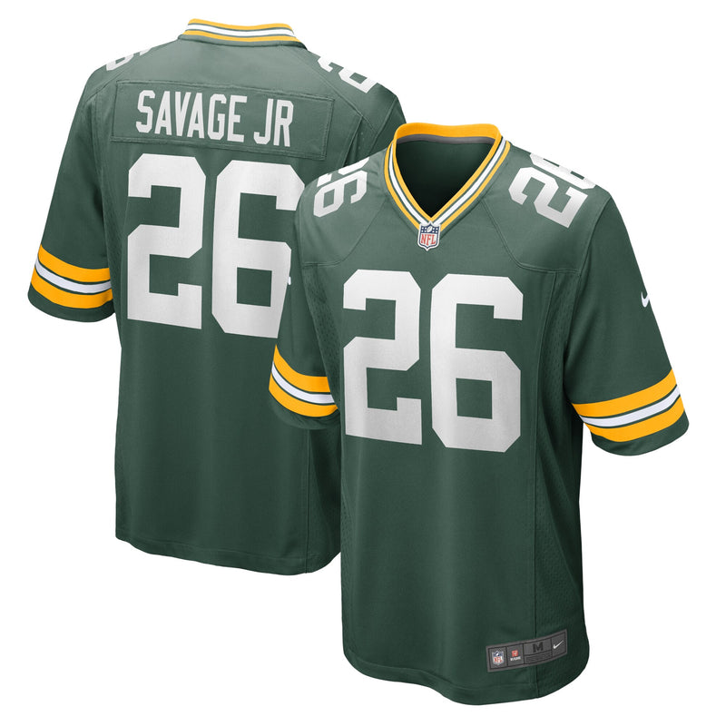 Green Bay Packers Darnell Savage Jr. Nike Green Game Team Jersey