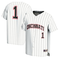 #1 Cincinnati Bearcats GameDay Greats Lightweight Baseball Fashion Jersey - White