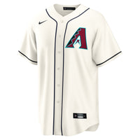 Arizona Diamondbacks Nike Cream Home Custom Replica Jersey