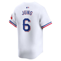 Texas Rangers Josh Jung Nike White Home Limited Player Jersey