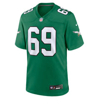 Philadelphia Eagles Landon Dickerson Nike Kelly Green Alternate Game Jersey