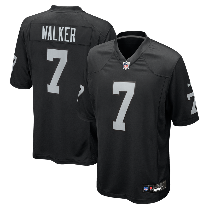 Las Vegas Raiders Quay Walker Nike Black Team Game Jersey