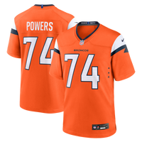 Denver Broncos Ben Powers Nike Orange Team Game Jersey