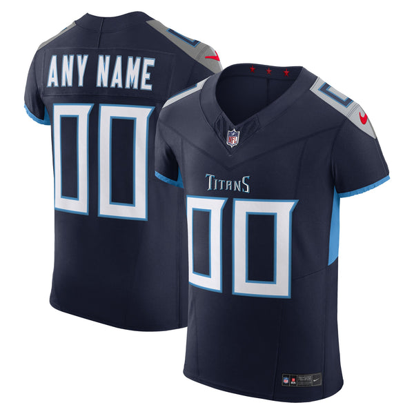 Tennessee Titans Nike Navy Vapor F.U.S.E. Elite Custom Jersey