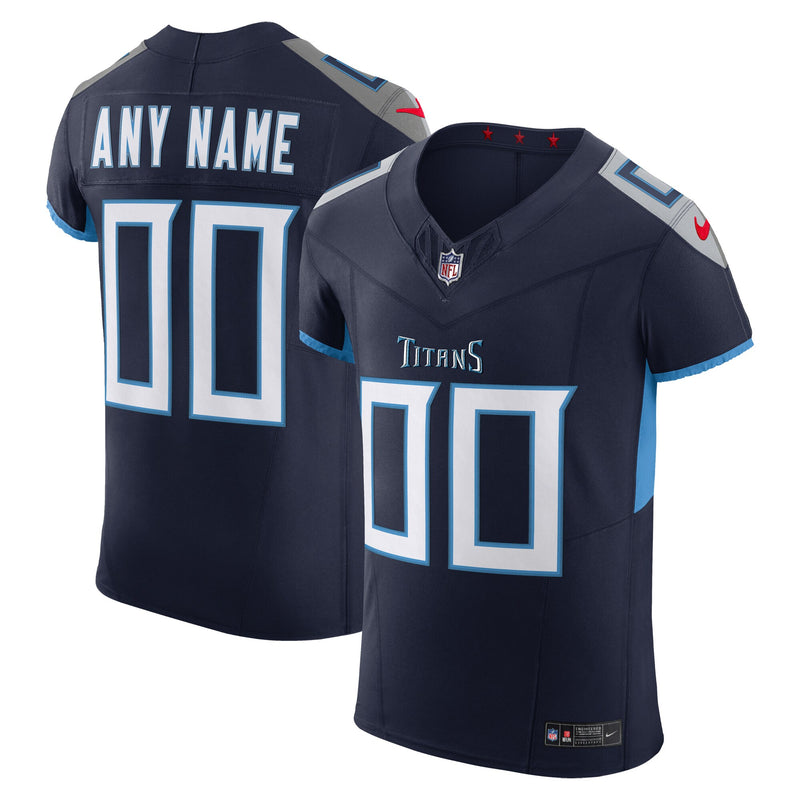 Tennessee Titans Nike Navy Vapor F.U.S.E. Elite Custom Jersey