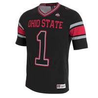Ohio State Buckeyes GameDay Greats Lightweight Collegiate Football Blackout Fashion Jersey