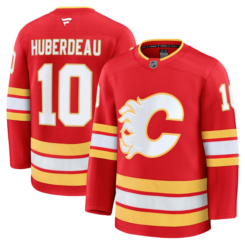 Calgary Flames Jonathan Huberdeau Fanatics Red Home Premium Jersey