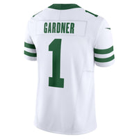 New York Jets Ahmad Sauce Gardner Nike Legacy White Vapor F.U.S.E. Limited Jersey