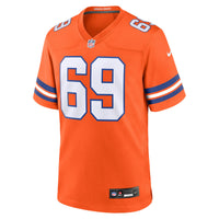 Denver Broncos Mark Schlereth Nike Orange Retired Player Alternate Game Jersey