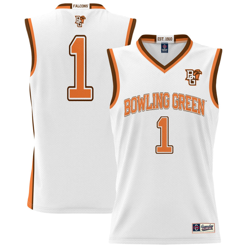#1 Bowling Green St. Falcons GameDay Greats Lightweight Basketball Jersey - White