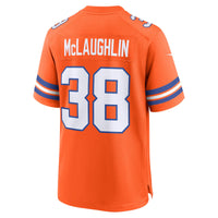 Denver Broncos Jaleel McLaughlin Nike Orange Mile High Collection 1977 Throwback Player Game Jersey