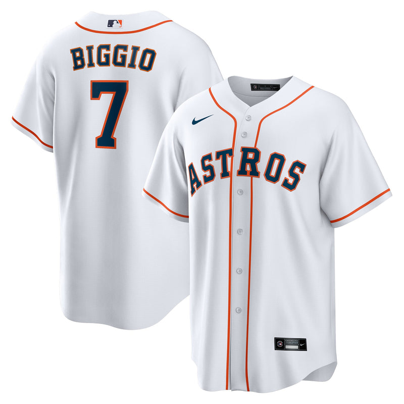 Houston Astros Craig Biggio Nike White Home Retired Player Replica Jersey