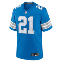 Detroit Lions Roger McCreary Nike Blue Team Game Jersey