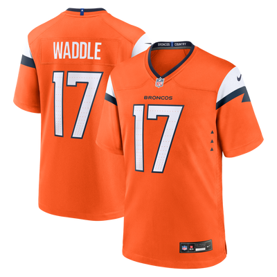 Denver Broncos Jaylen Waddle Nike Orange Game Jersey
