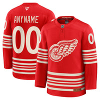 Detroit Red Wings Fanatics Red Centennial Premium Custom Jersey