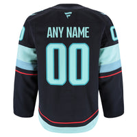 Seattle Kraken Fanatics Navy Home Authentic Pro Custom Jersey
