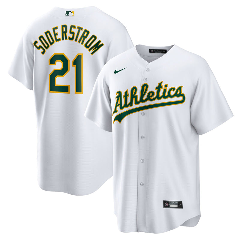 Athletics Tyler Soderstrom Nike White Home Replica Jersey