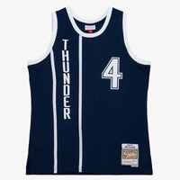 Oklahoma City Thunder Mitchell & Ness Nick Collison 2015 Alternate Authentic Jersey - Ash Blue