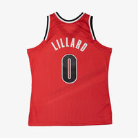 Portland Trail Blazers Mitchell & Ness Damian Lillard 2012 Alternate Jersey - University Red