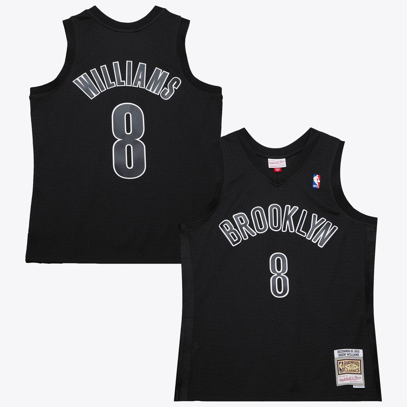 Brooklyn Nets Mitchell & Ness Deron Williams 2012 Day Authentic Jersey - Black