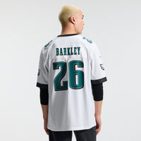 Philadelphia Eagles Saquon Barkley Nike White Game Jersey